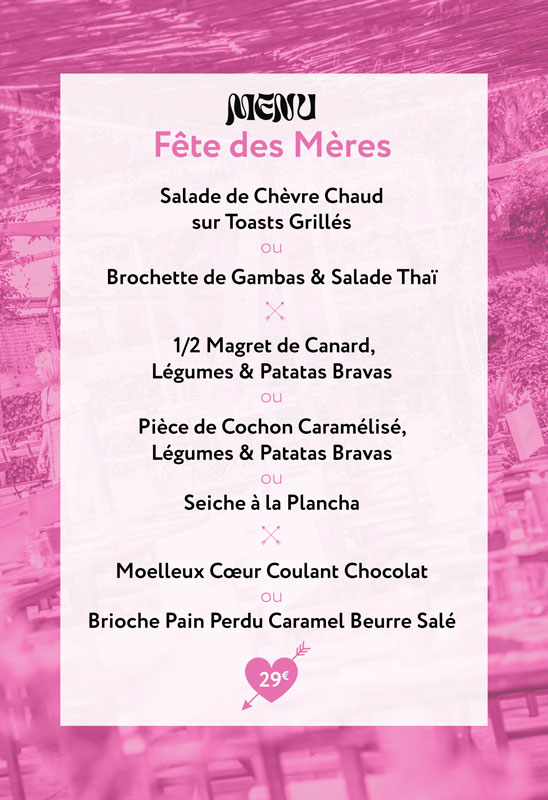 Menu-Fete-des-Meres-BP-2023 | Béziers Plage | Bar Tapas - Restaurant